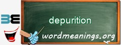 WordMeaning blackboard for depurition